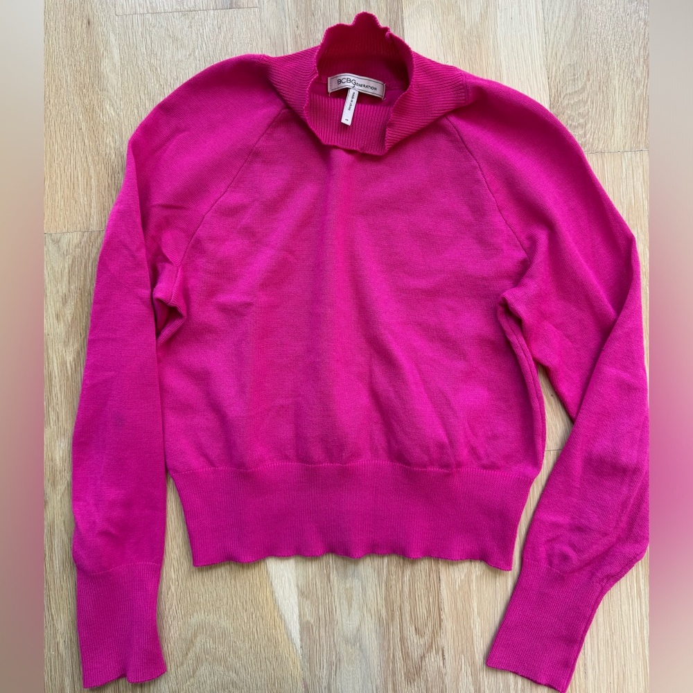 BCBG Generation mock neck long sleeve sweater